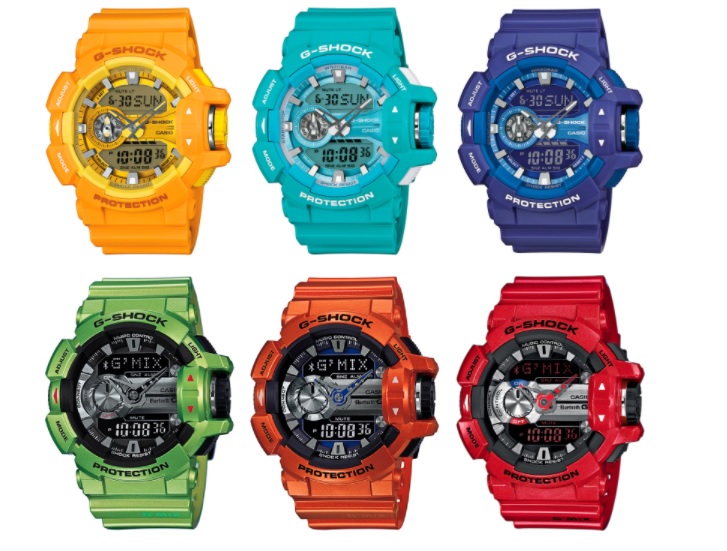 Barevné hodinky Casio G-Shock