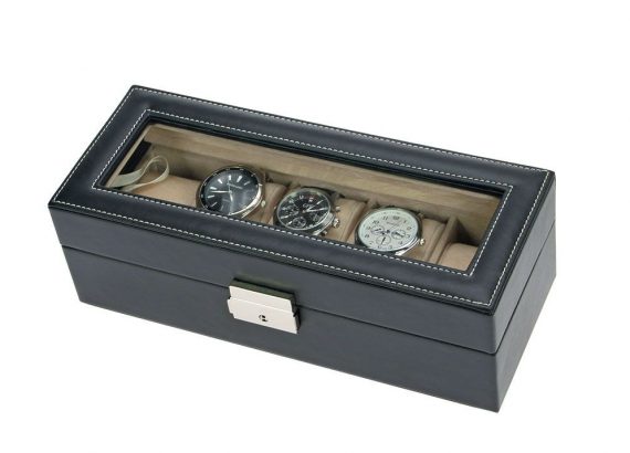 Luxusní úložiště pro vaše cenné hodinky – kožené pouzdro-kazeta na hodinky SAFE 264