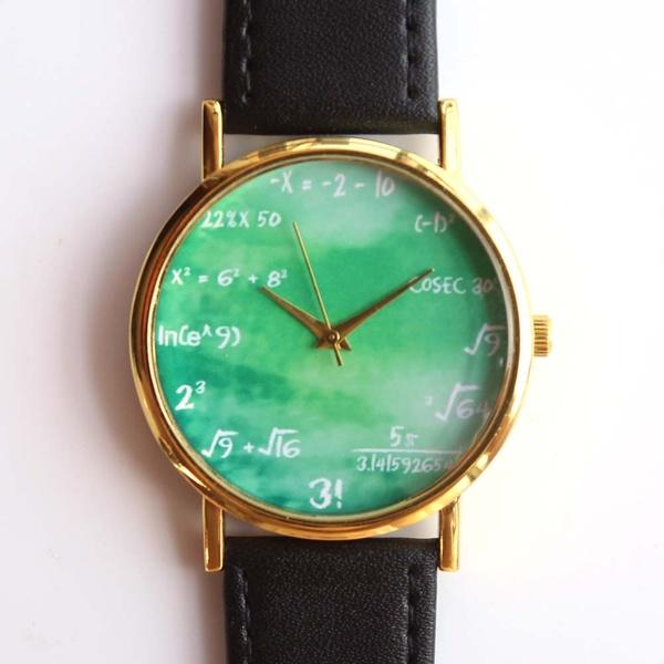 Analogové zelné hodinky